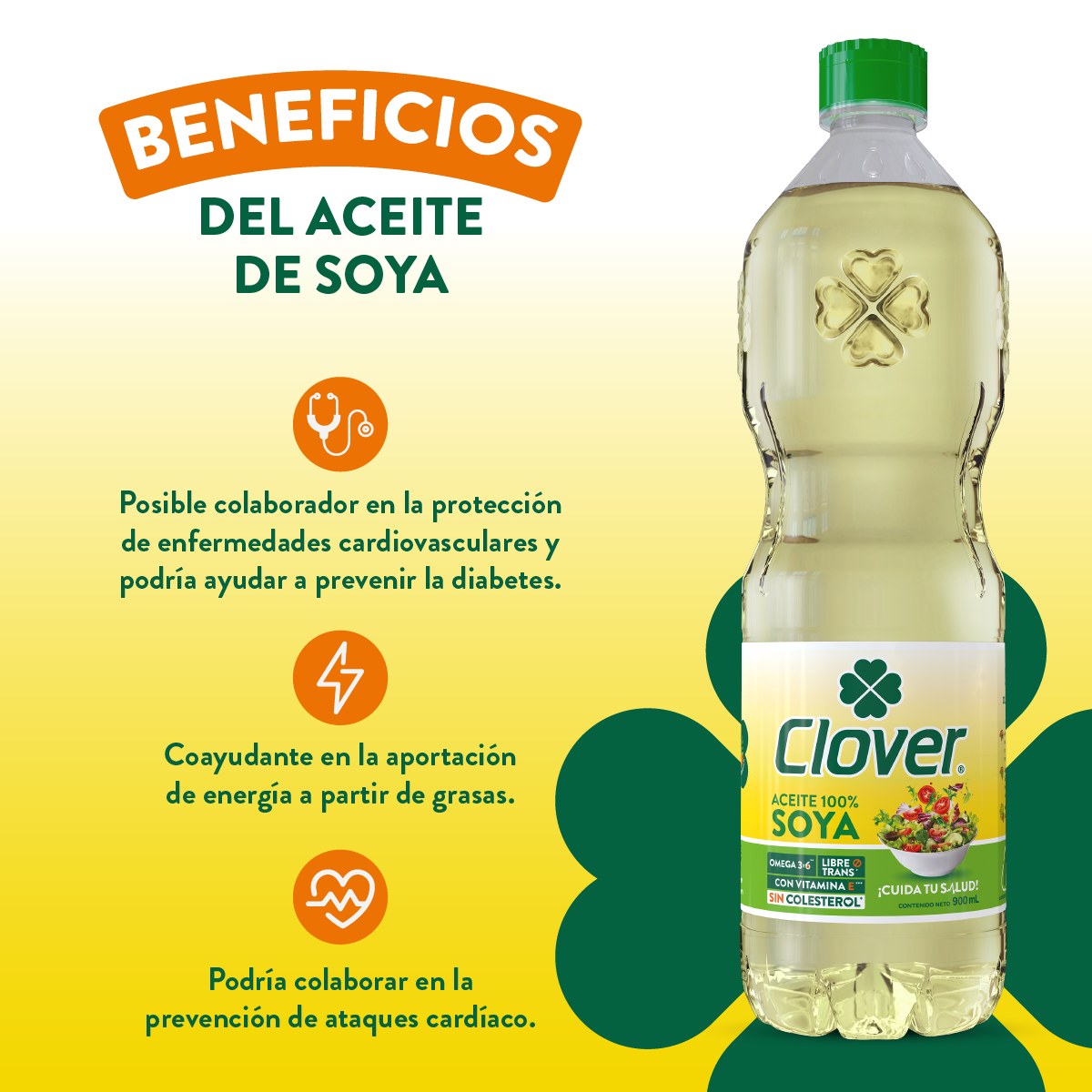 Comprar Aceite Clover De Girasol - 950ml
